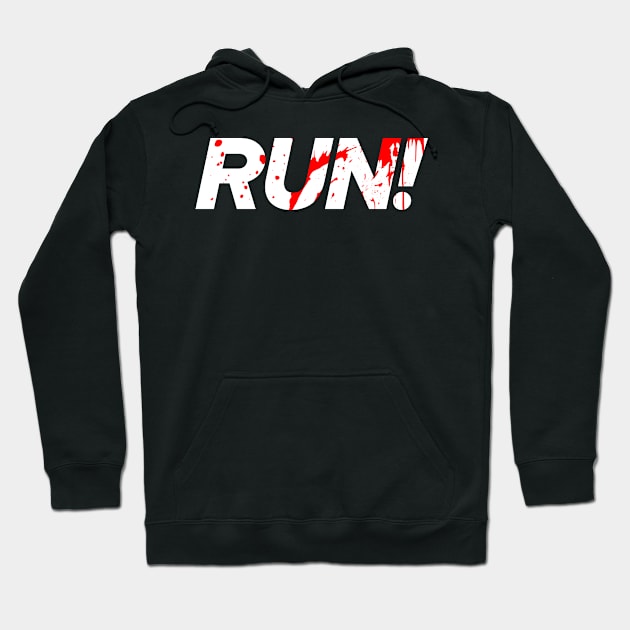 Warning... RUN! Hoodie by Blasé Splee Design : Detroit